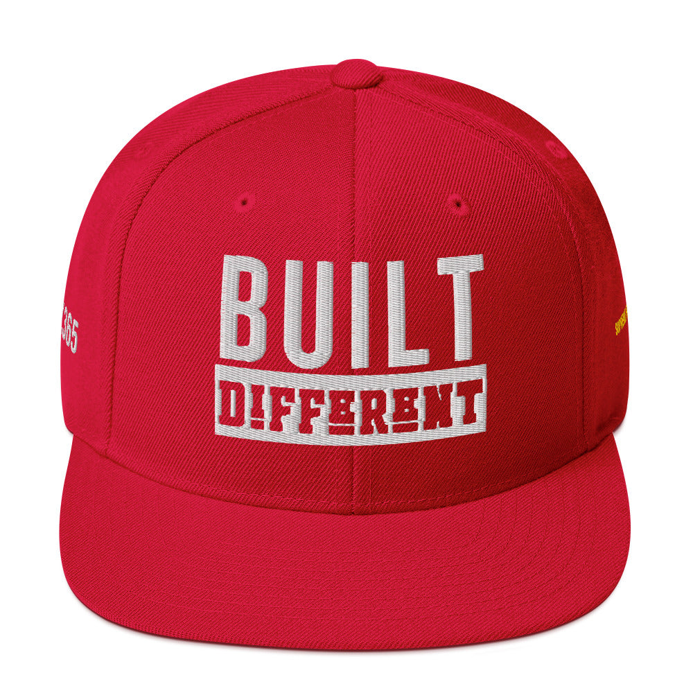 BUILT DIFFENT Snapback Hat