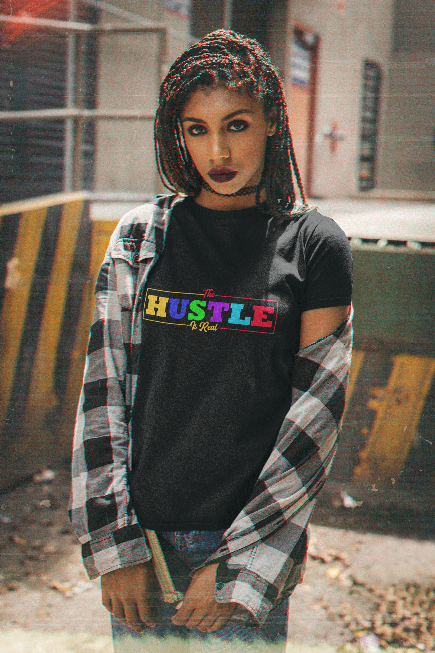 THE HUSTLE IS REAL Unisex t-shirt