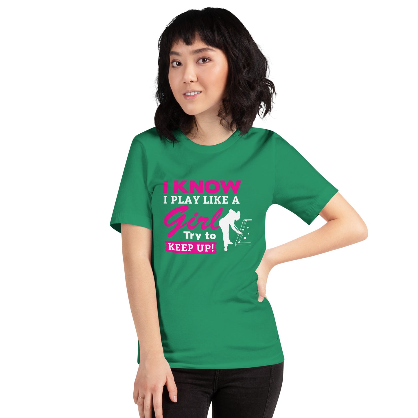 PLAY LIKE A GIRL Unisex t-shirt