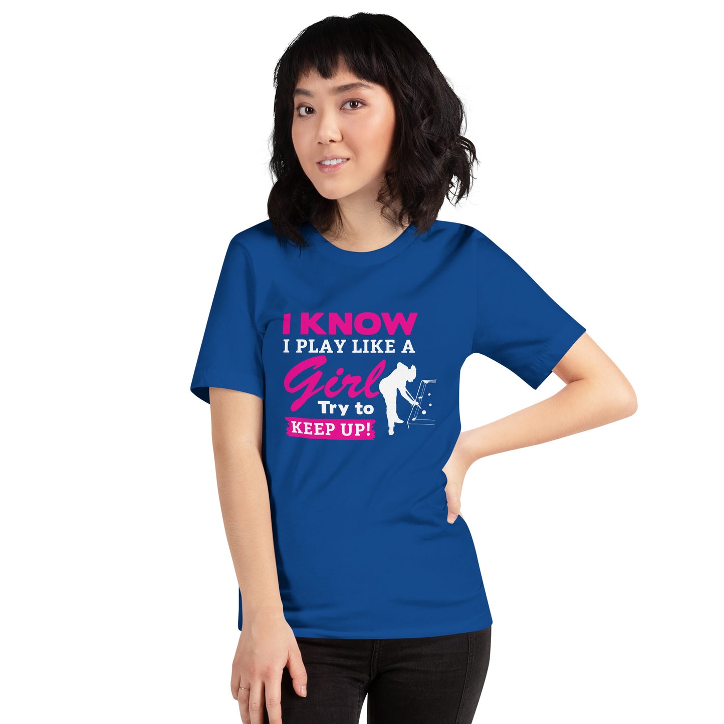 PLAY LIKE A GIRL Unisex t-shirt