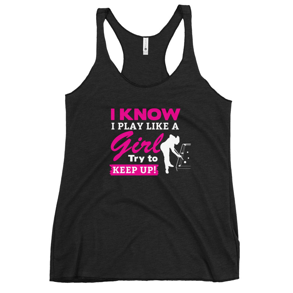 PLAY LIKE A GIRL Women's Racerback Tank